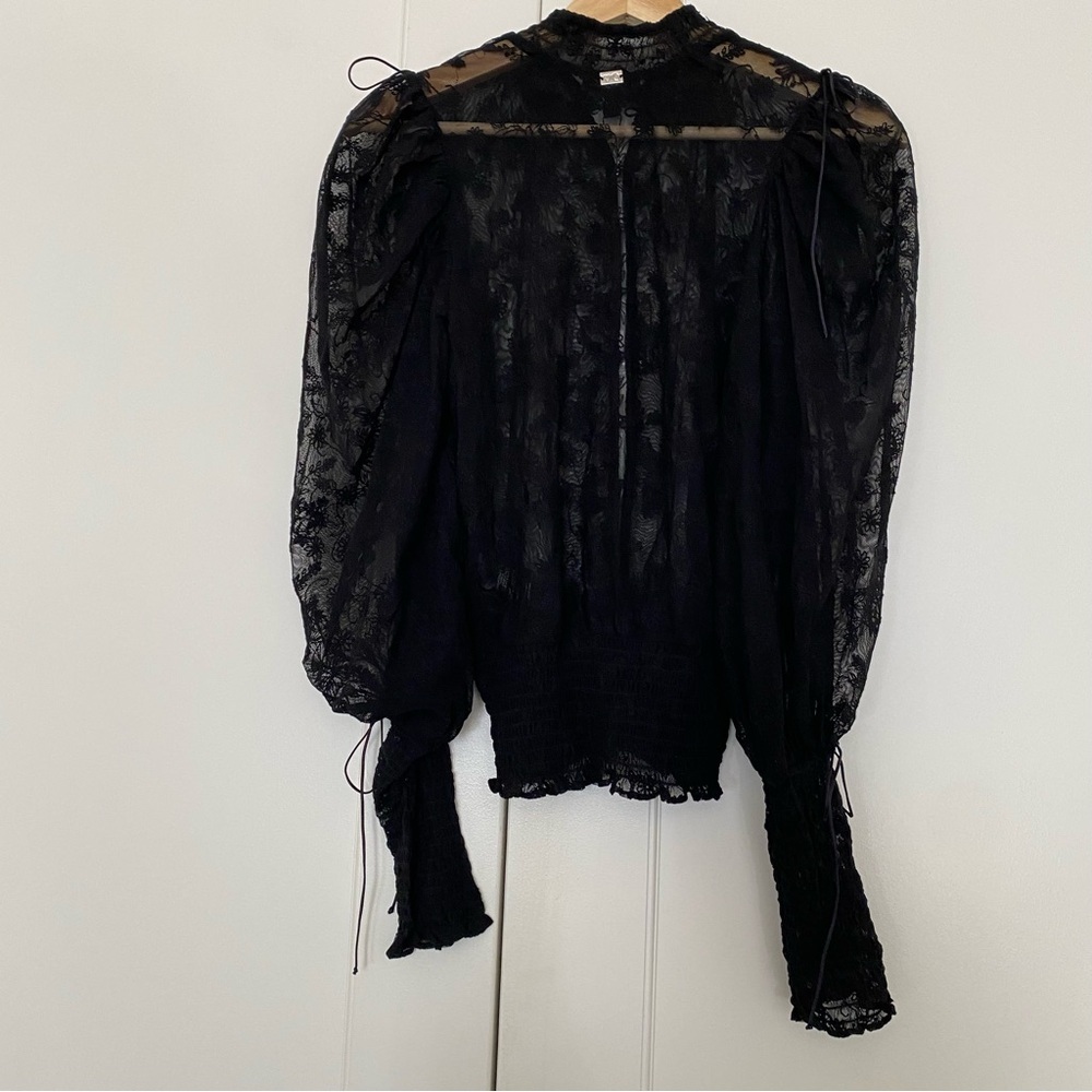 For Love & Lemons Midnight black lace top, size XS - Picture 7 of 8